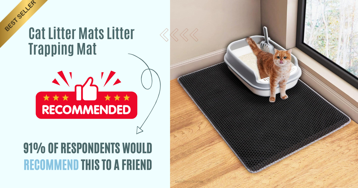 The Definitive 2-Layer Litter Trapper Cat Litter Mats Litter Trapping Mat